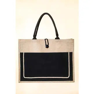 Rectangle Jute Tote Bag