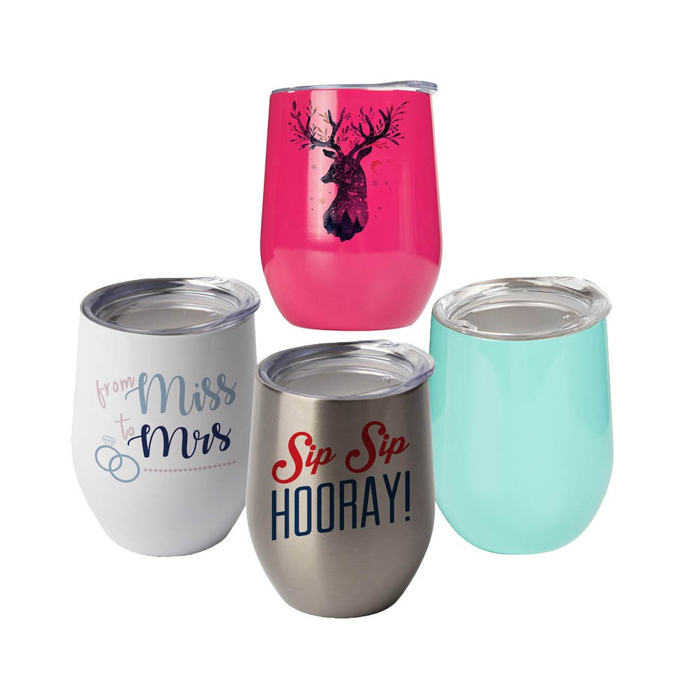 Stemless wine tumbler 12 oz