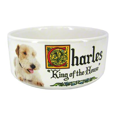 Fit for a King Ceramic Pet Bowl