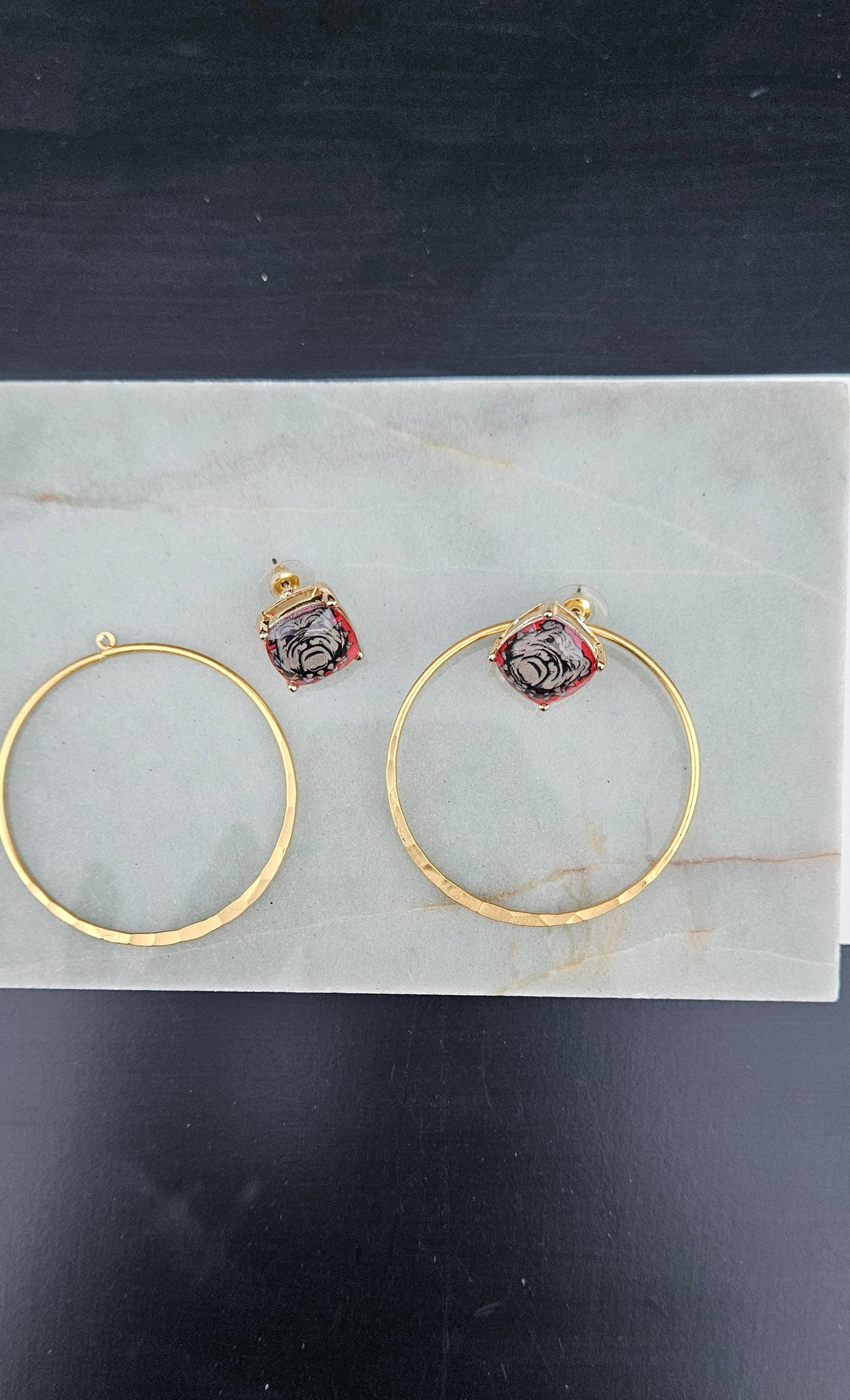 Two Way BullDog Earrings