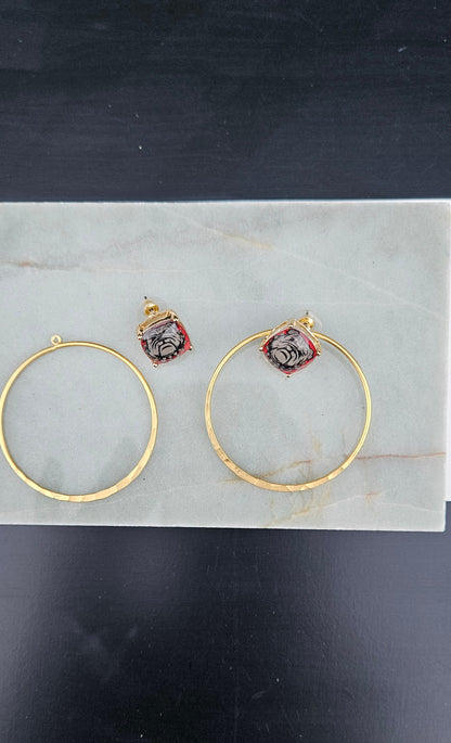 Two Way BullDog Earrings