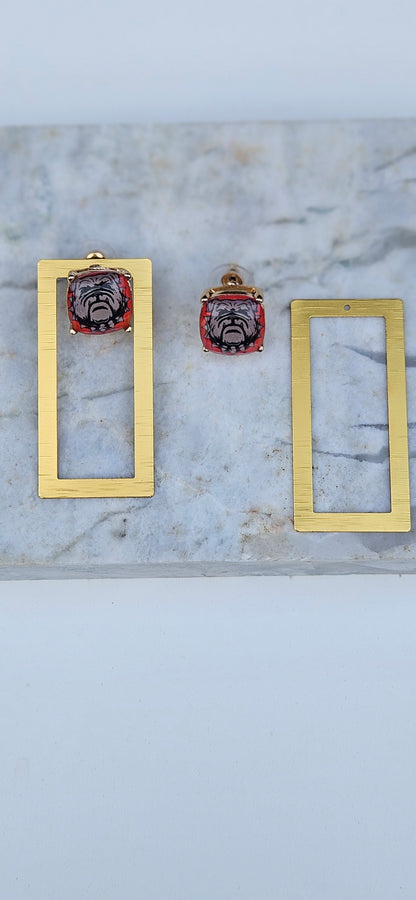 Two Way BullDog Earrings