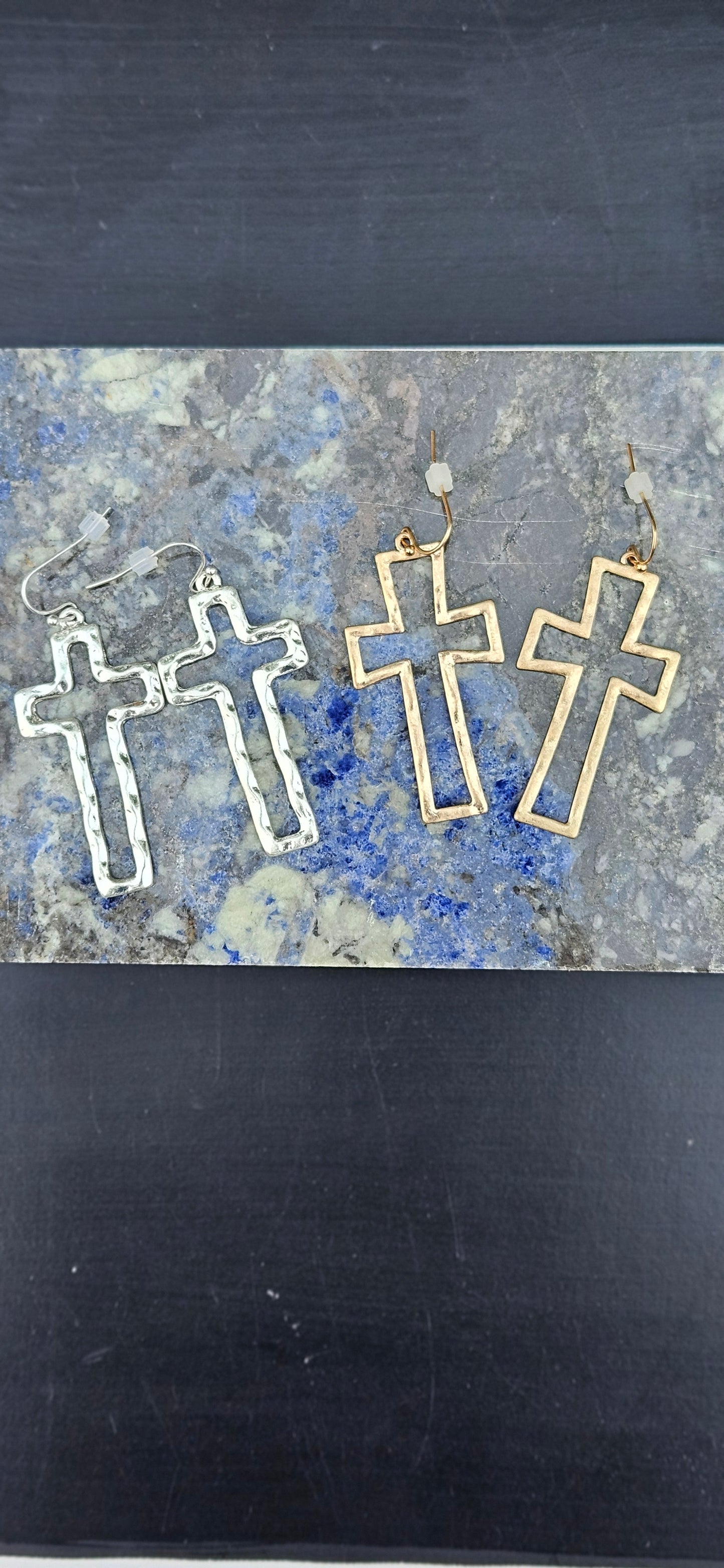 Hollow Cross Earrings