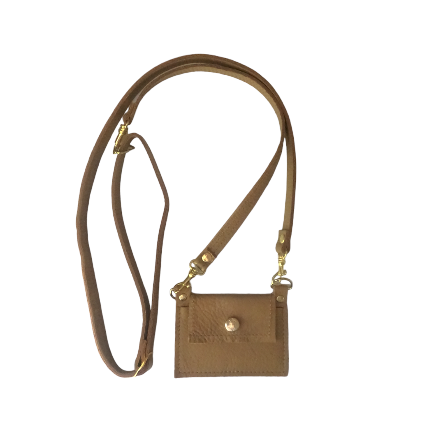 Eva Phone Wallet In Leather: Black