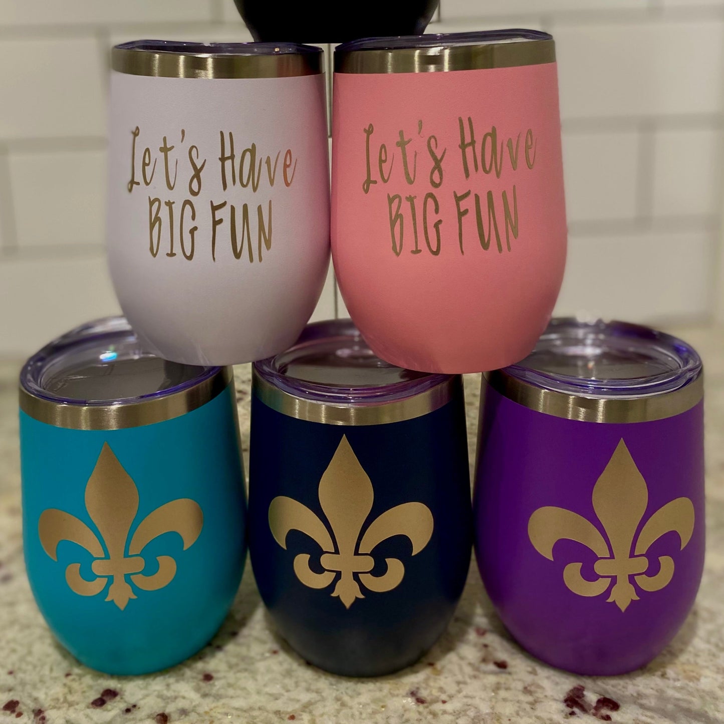 Stemless wine tumbler 12 oz