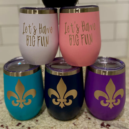 Stemless wine tumbler 12 oz