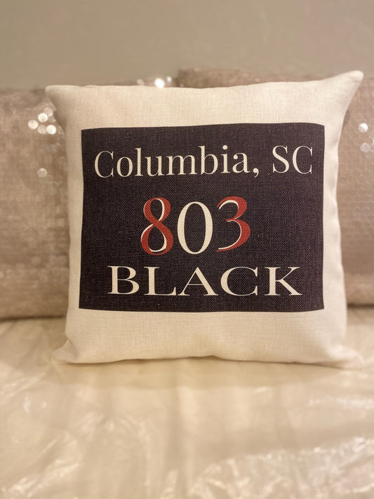 Area Code Pillow Square - 16" x 16"