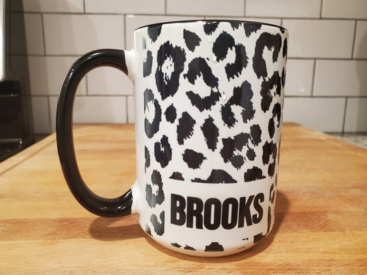 15 ounce ceramic mug - Leopard