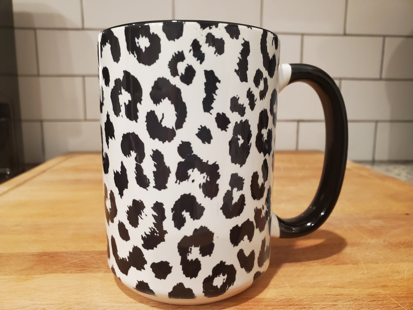 15 ounce ceramic mug - Leopard