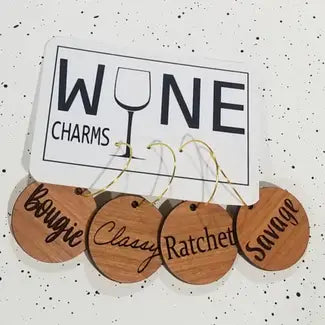 Bougie Wine Glass Charms  Cherry